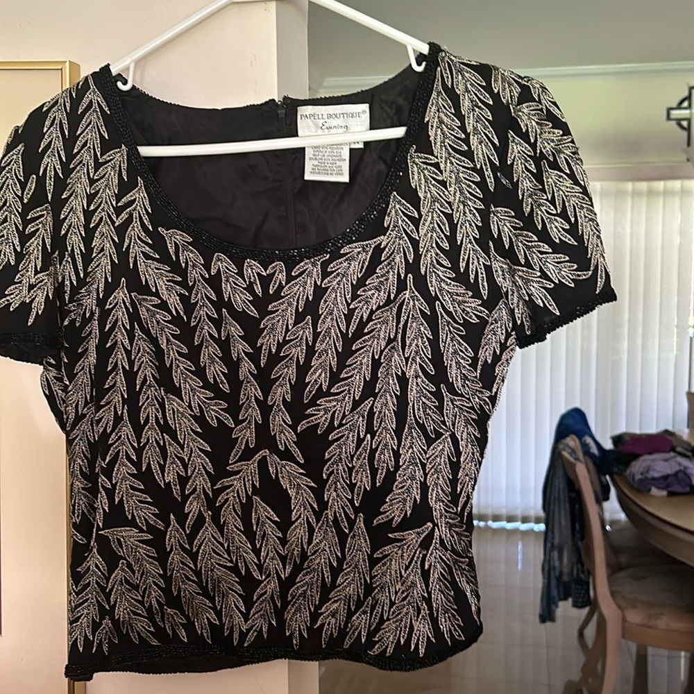 Evening gown blouse